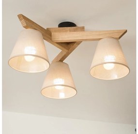 Lustră aplicată Brilagi ANTHONY 3xE14/40W/230V stejar/bej