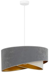 Lustră LED pe cablu Brilagi LYRA 1xE27/15W/230V gri/crem/auriu