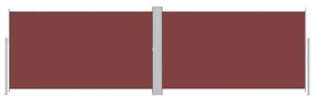 Copertina laterala retractabila, maro, 180x600 cm Maro, 180 x 600 cm