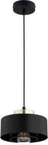 Brilagi - Lustră suspendată pe cablu SPRING 1xE27/60W/230V Ø20 cm negru/auriu