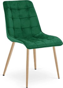Scaun de masa SPLIT VELVET, verde