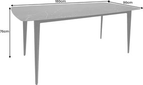 Masa dining design modern Milano antracit 180x90cm
