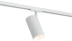 Spot modern alb pentru sistem de iluminat pe șină monofazat, inclusiv LED - Iconic Mark