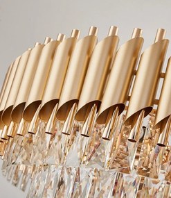 Candelabru Cristal, Raven 30cm Gold