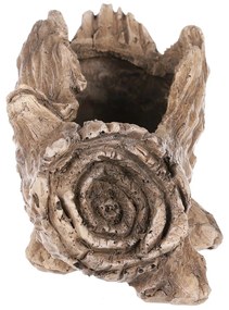 Recipient pentru flori Trunchi de copac, 11 x 21 x 11 cm, poliresină