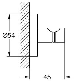 GROHE 41173000 - Cârlig START pentru halat de baie, crom lucios