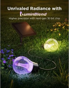 Govee - Ghirlandă solară LED RGBICW 8xLED/6W/5V Wi-Fi Matter IP67