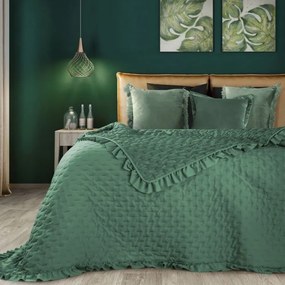 Cuvertură de pat verde în stil clasic Lăţime: 170 cm | Lungime: 210 cm