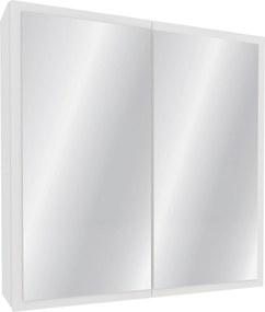 Corp Baie Teno, Suspendat, Alb, cu oglinzi, 60 x 13 x 60 cm