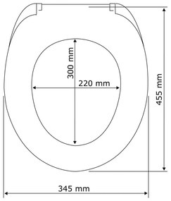 Capac WC cu închidere lentă Wenko Premium Palma, 46,5 x 35,7 cm, alb