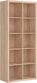 Biblioteca NEPO PLUS, stejar sonoma, PAL, 77x39x182 cm