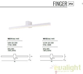 Aplica de perete LED pentru oglinda baie, IP54 FINGER W0214 MX