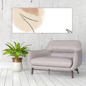 Tablou - Abstracție albă (120x50 cm)