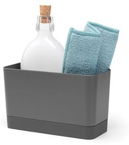 Organizator pentru chiuveta Brabantia SinkSide 1000209, Antiderapant, Silicon, Gri inchis