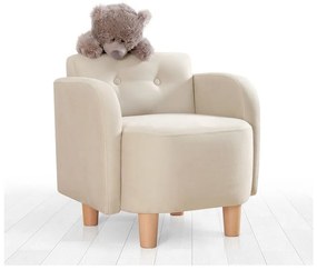 Fotoliu pentru copii crem Volie – Artie
