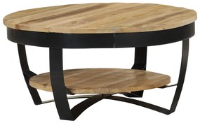vidaXL Măsuță de cafea din lemn masiv de mango nefinisat, 65 x 32 cm