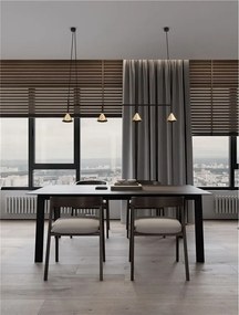 Lustra suspendata moderna CONICO auriu