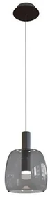 Pendul LED design modern Panil negru nisipos
