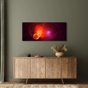 Tabloul modern cu abstracțiune roz (120x50 cm)
