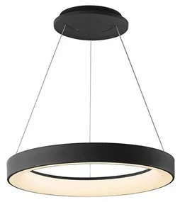 Lustra LED inteligenta design circular NISEKO II Black 38cm