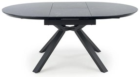 Masa extensibila Vertigo marmura neagra/negru L130-180 cm