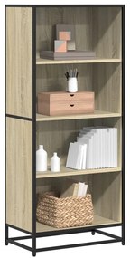 vidaXL Bibliotecă, stejar sonoma, 60x35x139 cm, lemn prelucrat