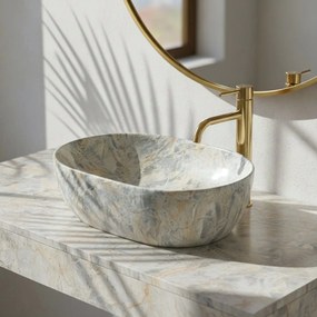 Lavoar pentru blat Rea Amelia Ruststone 48