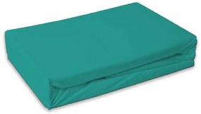 Colorat Turquoise Green Cearsaf verde frottir cu elastic 180x200 cm