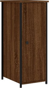vidaXL Noptieră, stejar maro, 32x42x80 cm, lemn compozit