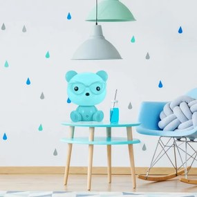 LED Veioza de noapte copii LED/2,5W myš albastru