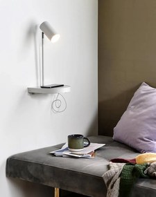 Aplica de perete, directionabila, port usb, design modern CODY alb 2112001001 NL