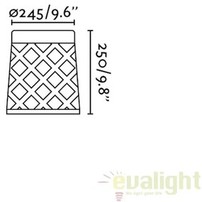 Mini stalp LED de exterior design modern ambiental IP65 SHADOW 25cm