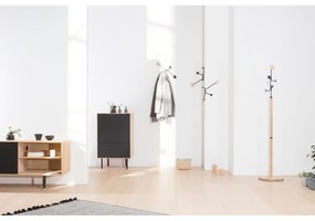 Cuier de perete Gazzda Hook, detaliu verde mentolat, negru