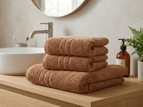 Prosop Classic 50 x 100 cm maro, 100% bumbac