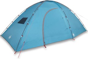 vidaXL Cort de camping pentru 8 persoane, albastru, impermeabil