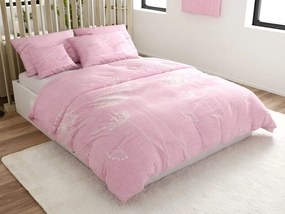 Lenjerie de pat din bumbac DANDELIS roz Dimensiune lenjerie de pat: 70 x 80 cm | 140 x 200 cm