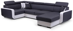 Zondo Colțar Istar U (Gri închis + Alb) (S). 630094