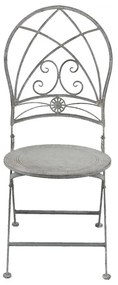 Set masa si 2 scaune bistro, din metal, aspect vintage