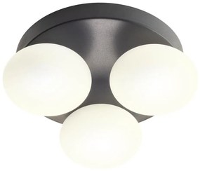 Redo 01-4308 - Plafonieră LED pentru baie OVUM 3xLED/5W/230V IP44 neagră