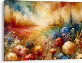 Tablou - Pajiște colorată (70x50 cm)