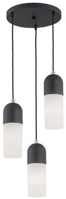 Lustra cu 3 Pendule design modern BURGOS negru