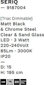 Pendul LED design decorativ SERIQ