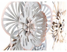 Decorațiune suspendată metalică Mauro Ferretti Campur -B-, 118 x 58 cm, motive florale