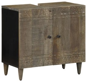 vidaXL Dulap pentru chiuveta de baie, 62x33x58 cm, lemn masiv de mango