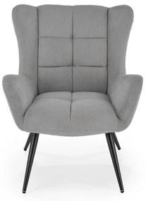 Fotoliu Byron stofa gri H92 cm