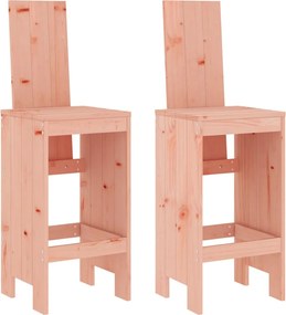 vidaXL Scaune de bar, 2 buc., 40x42x120 cm, lemn masiv Douglas