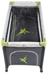 Patut pliant transformabil in tarc copii NOVOKIDS™ Little Star NEST, 60X120 cm, 2 Niveluri, Pliabil, Cu geanta transport inclusa, Fermoar acces