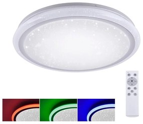 Plafonieră LED RGB dimabilă LUISA LED/28W/230V Leuchten Direkt 15220-16 + telecomandă