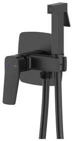 KFA Armatura 4529-512-81 - Baterie pentru bideu cu duș mobil pentru montaj încastrat MALAGA, neagră
