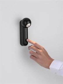 Aplica cu spot LED stil minimalist 2700K NOTIC negru